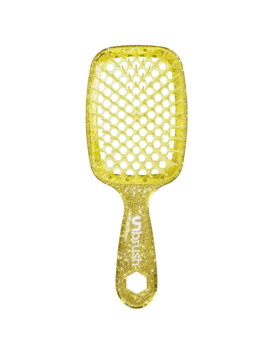 UNbrush Detangling Hair Brush Glitter - Amber